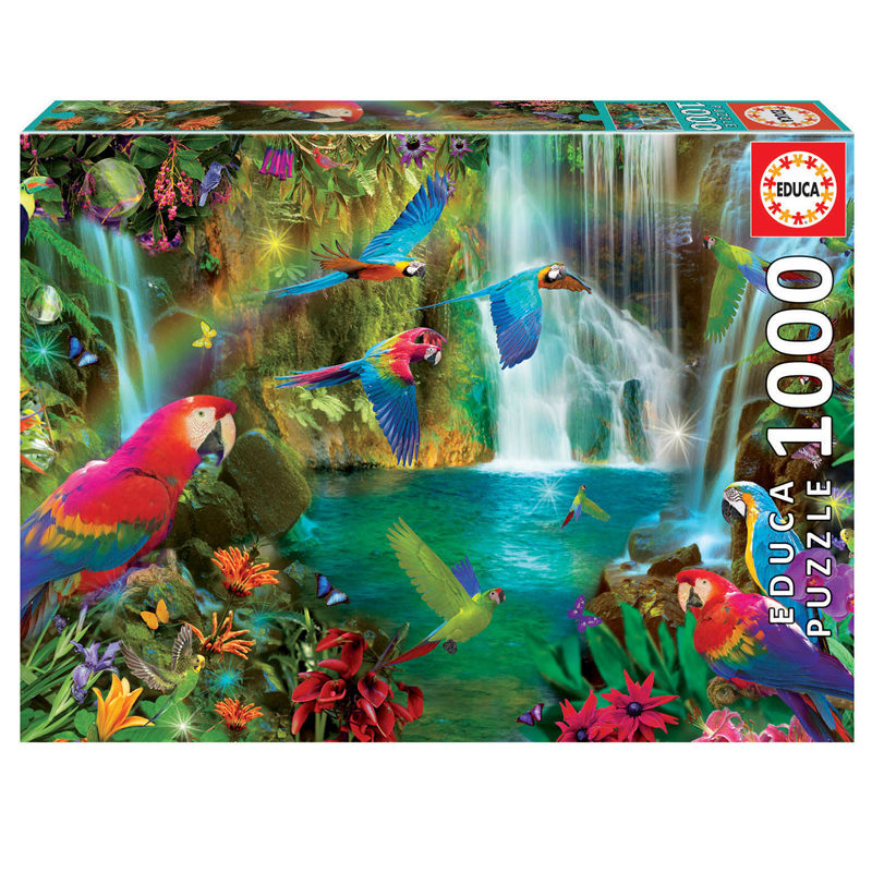 Puzzle 1.000 piezas Selva de loros