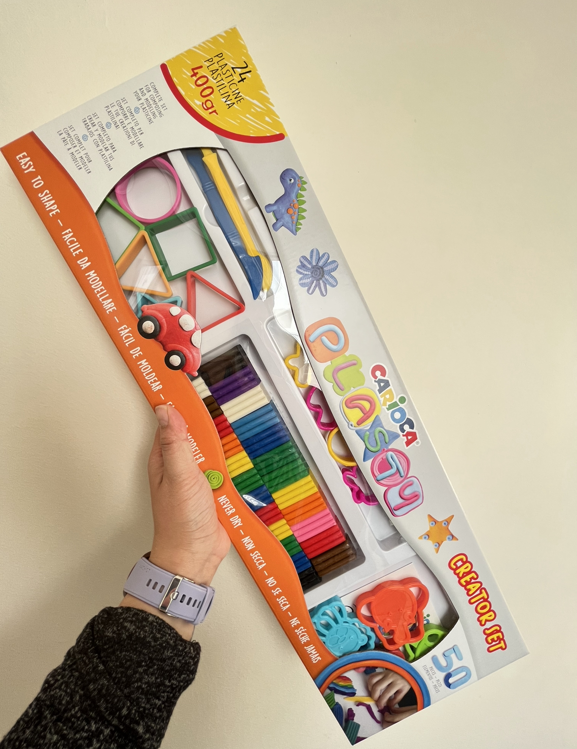 SET DE PLASTICINA + MOLDES CARIOCA